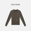 COCO ZONE 简约纯色圆领T恤气质通勤女打底衫CC1C1934 商品缩略图2