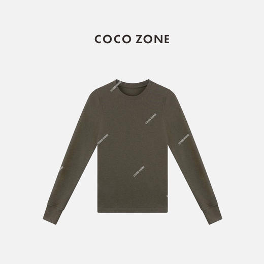 COCO ZONE 简约纯色圆领T恤气质通勤女打底衫CC1C1934 商品图2