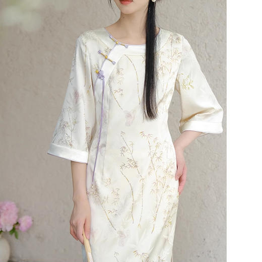 裁缝学苑AQ334新中式连衣裙纸样女装新款国风改良盘扣长裙子版型 商品图5