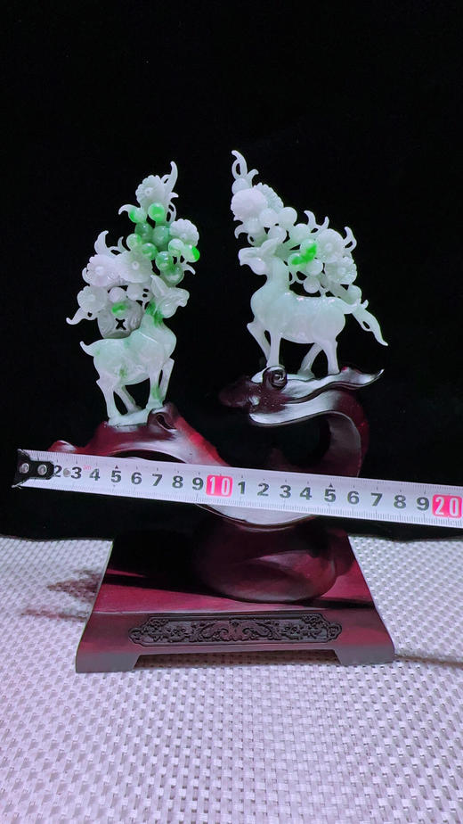 620662翡翠摆件【鹿鹿相伴 璐璐发财】 商品图2