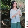 【南歌子】圆领改良汉服新中式禅意茶道服 商品缩略图0