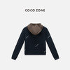 COCO ZONE 设计感撞色拼接百搭连帽长袖外套CC2C1416 商品缩略图1