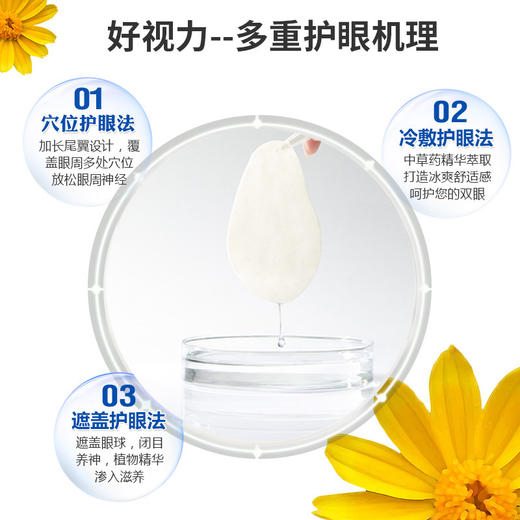 好视力青少年21包装缓解眼疲劳冷敷眼贴中药萃取儿童护眼贴 商品图1