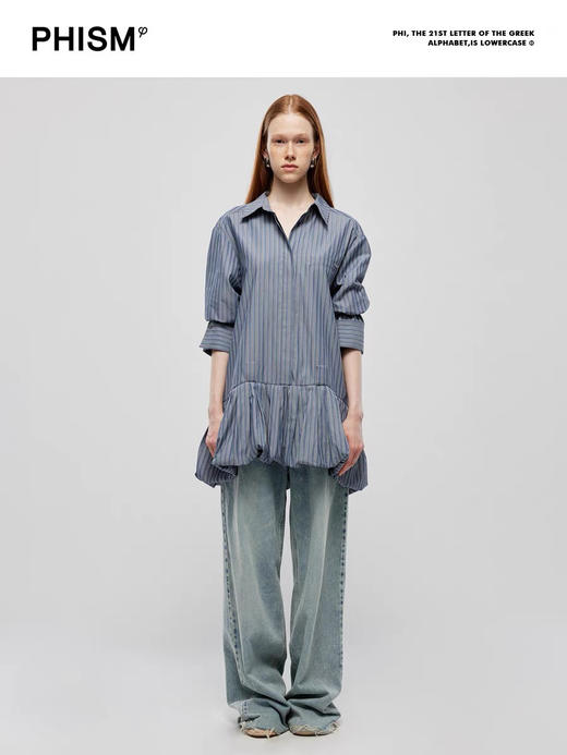 衬衫款气球连衣裙 商品图0