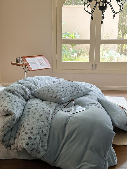 顶柔法式拼接慕丝牛奶绒四件套 商品图7