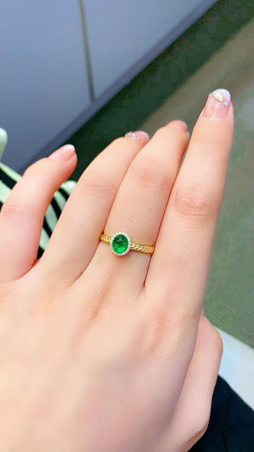 0.74ct 祖母绿戒指 商品图3