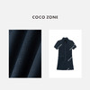 COCO ZONE 设计感简约口袋连衣裙时尚短袖长裙CC1C1729 商品缩略图2