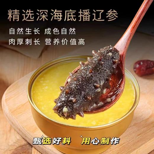 海参小米粥低脂健康懒人即食速食新鲜整只大海参超值装200g金汤辽参粥 商品图5