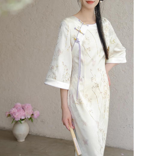 裁缝学苑AQ334新中式连衣裙纸样女装新款国风改良盘扣长裙子版型 商品图4