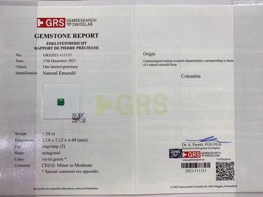 1.39ct 8.35g 祖母绿戒指吊坠 商品图8