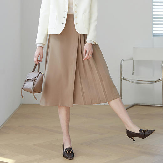 火桐hooton 高货系列  知性三醋酸半裙632157 商品图0