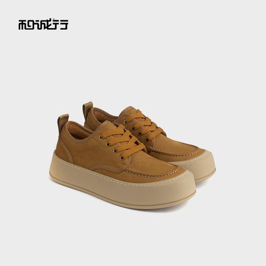 和诚行 2024秋冬新款复古厚底低帮休闲鞋男鞋时尚百搭板鞋2040005 商品图4