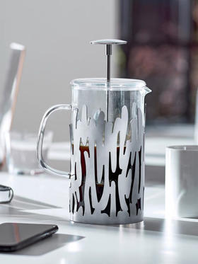 意大利ALESSI 树皮法压咖啡壶泡茶壶玻璃法式滤压壶冷萃咖啡