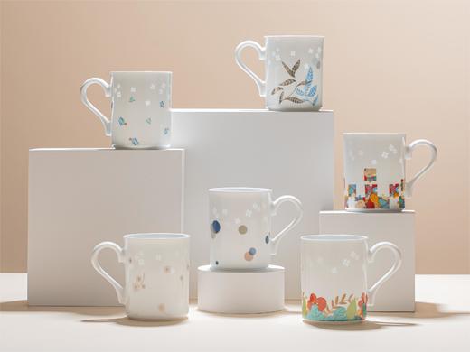 富玉陶瓷 小幸运玲珑系列马克杯 清新自然 商品图1