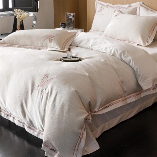 顶柔塞纳河畔色织提花四件套 商品图6