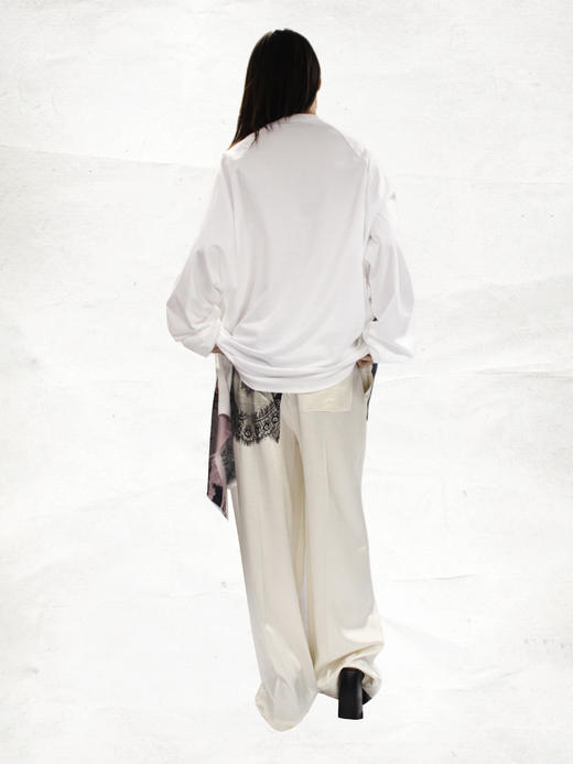 TU｜C02SS23-PT01- 蕾丝阔腿裤【白WT00 / 黑BK00】 商品图2