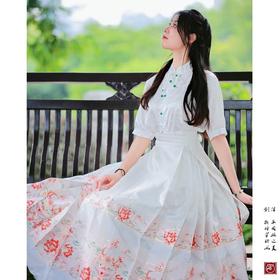 【云龙寄春】马面裙织金妆花改良国风新中式瑞龙锦绣马面套装