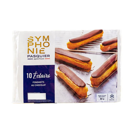 MM 山姆 SYMPHONIE PASQUIER冷冻法式闪电泡芙（糕点）800g（80g*10） 商品图0