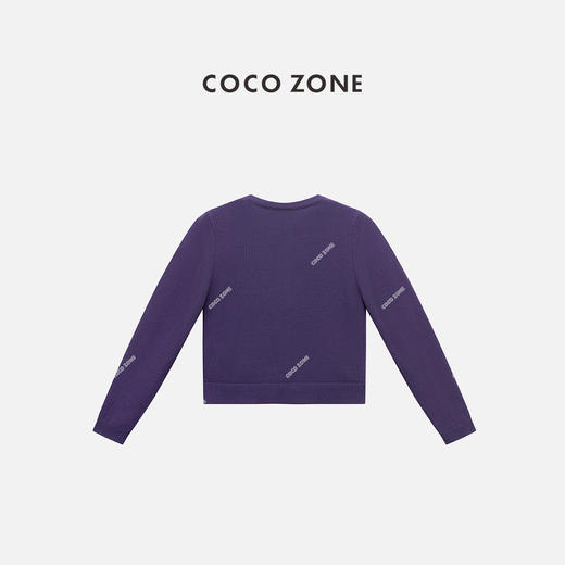 COCO ZONE 100绵羊毛时尚简约圆领针织毛衣CC2C1432 商品图1