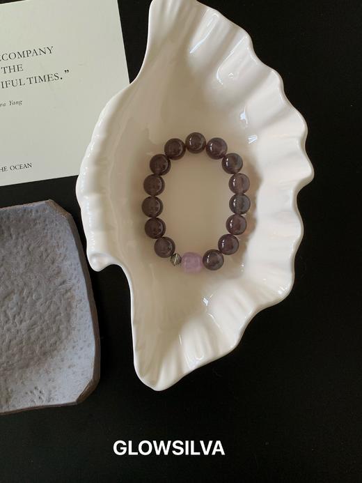 【墨黛】中式高级感 烟紫玉髓玛瑙手链 商品图4
