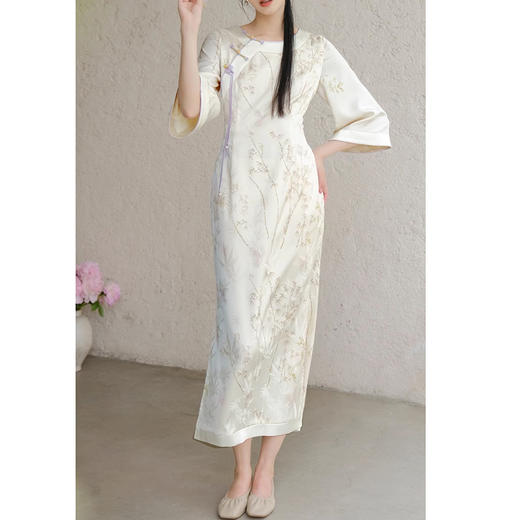 裁缝学苑AQ334新中式连衣裙纸样女装新款国风改良盘扣长裙子版型 商品图3