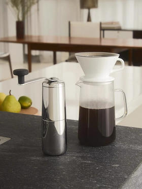 ALESSI艾烈希 手摇磨豆机家用研磨器咖啡手冲壶套装