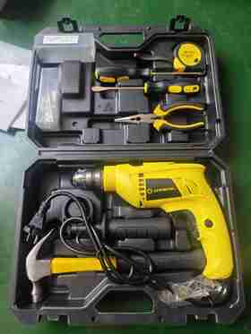 【货号02619】清仓处理力有10毫米冲击钻套装手电钻带配件