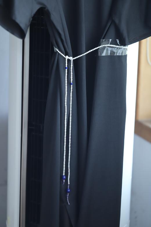 米马成衣 4.5mm淡水珍珠/青金石/紫水晶长项链 以药佛师的慈悲心处世 商品图4