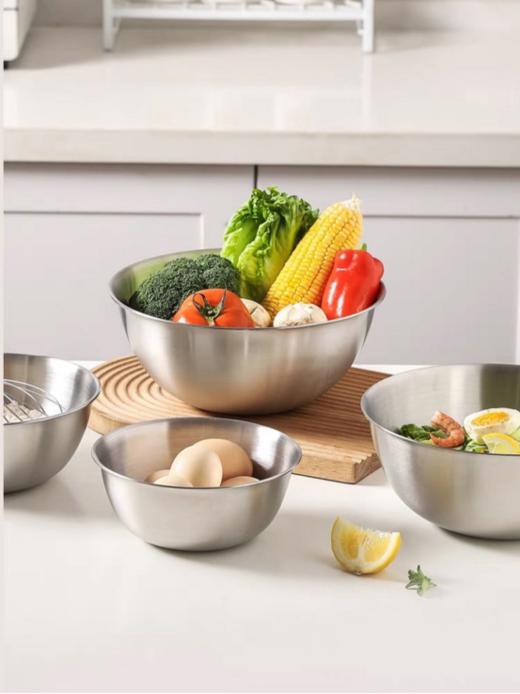 🔥🔥抢先买❗质量天花板‼【PONEL不锈钢韩式沙拉盆】低至29.9元品质巨好 北欧简约风格，厨房必备好物！ 商品图3