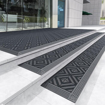 墨斗鱼模块化拼接防滑地垫商场地铁大门口除尘防水抗污三刷120*180cm 商品图1