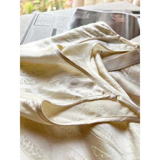 【包邮发顺丰】洛诗琳夏季新款轻柔亲肤高品质真丝提花缎面吊带GQ22079 商品图5