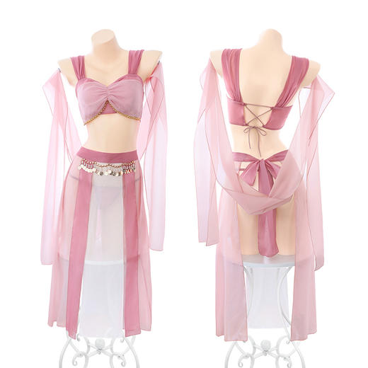 霏慕 情趣内衣古装角色扮演绝世舞姬仙女下凡分片露臀古风装性感睡衣6469  均码 商品图11