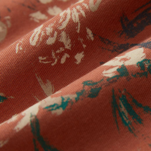 谜底印花T恤短袖女士2024秋季新品休闲百搭合体圆领上衣243MT0992 商品图3