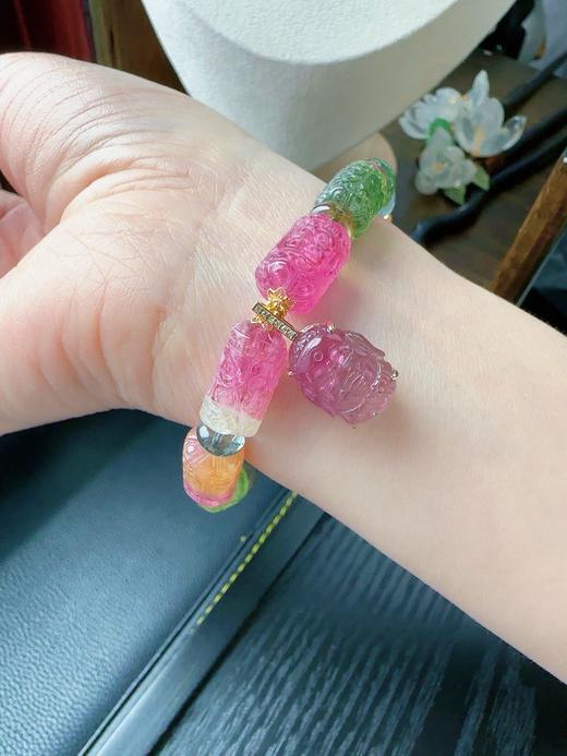 27.5g 雕刻碧玺手链 商品图8