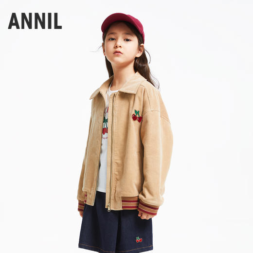 女童灯芯绒复古外套新款安奈儿童装实体店同款AG435537 商品图1