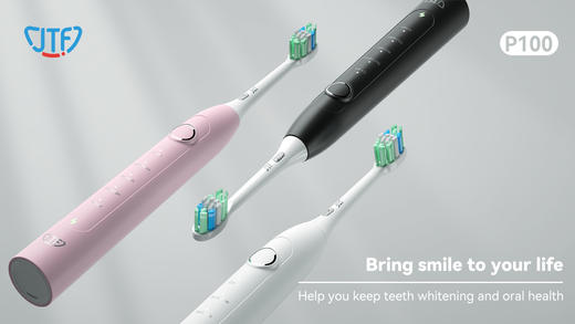 JTF 电动牙刷P100 成人声波震动电动牙刷 智能自适应软毛情侣款送男友/送女友智能感应 商品图4