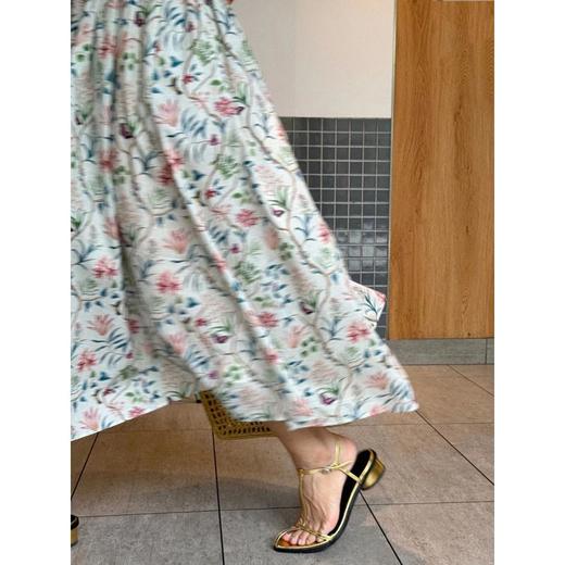 【包邮发顺丰】洛诗琳夏季新款夏日小清新纯天然棉质衬衫领碎花连衣裙KDL0701 商品图3