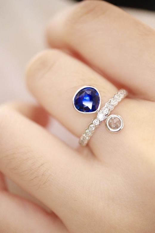 1.17ct 蓝宝石戒指 商品图6