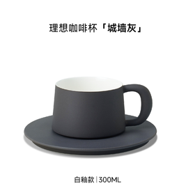 16开 理想咖啡杯-白釉-300-城墙灰