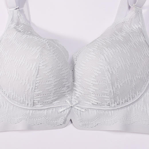 都市丽人内衣自然舒适常规文胸蕾丝中厚文胸3/4杯三排扣树脂胶圈LBT1T1 商品图4