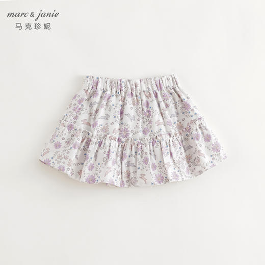马克珍妮女童紫色小兔半身裙短裙儿童裙子2024年秋装新款241115 商品图2