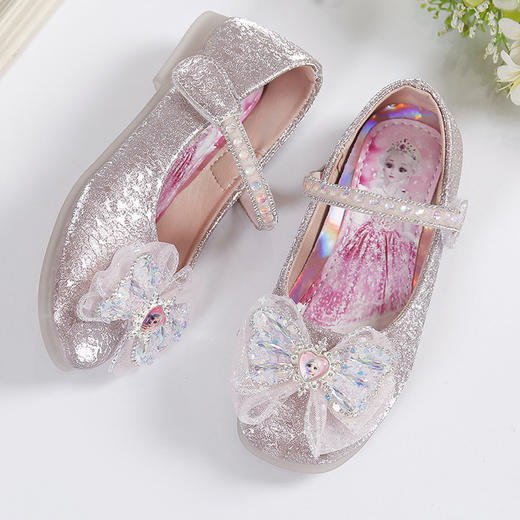【儿童梦幻水晶鞋】儿童皮鞋公主鞋2023秋季新款水钻鞋子女宝宝水晶鞋女童单鞋潮软底 商品图1