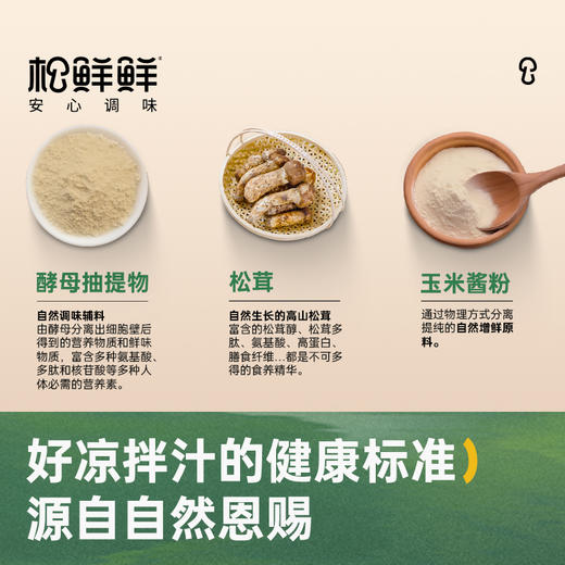 清心湖&松鲜鲜 松茸凉拌汁（鲜香原味）重塑凉拌汁的健康标准 拒绝隐形钠，只有自然健康鲜 商品图3