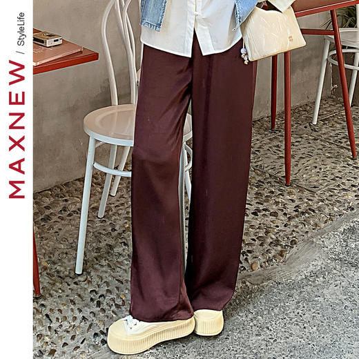 【长裤】国风盘扣直筒裤1N3224505 商品图0