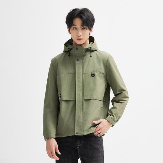 【新品上新】HX 春秋季带帽茄克衫外套Y105430005101 商品图2