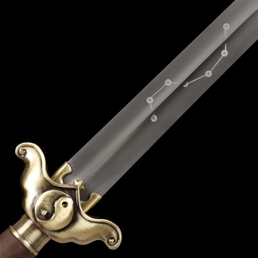 青铜阴阳太极剑 标准太极剑  正品沈广隆太极剑 龙泉沈广隆宝剑 sgl-8005 未开刃 商品图5