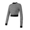TITIKA ACTIVE条纹运动长袖短款修身瑜伽健身休闲T恤上衣 Line11165 商品缩略图4