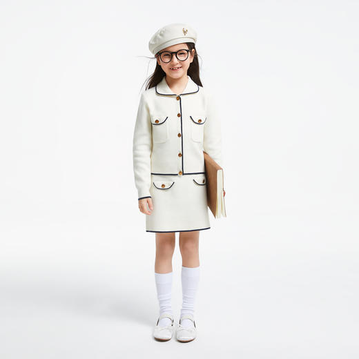 女童小香风毛衣套装新款安奈儿童装实体店同款AG434524 商品图3