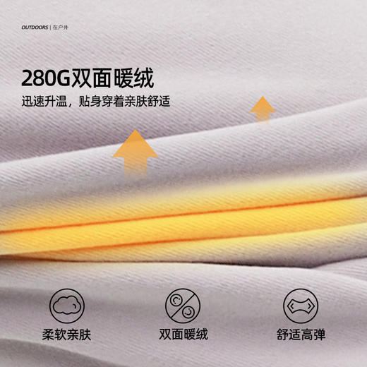  【半高领 双面暖绒灵活应对温差】儿童山系口袋撞色T恤 PQTX2410 商品图5