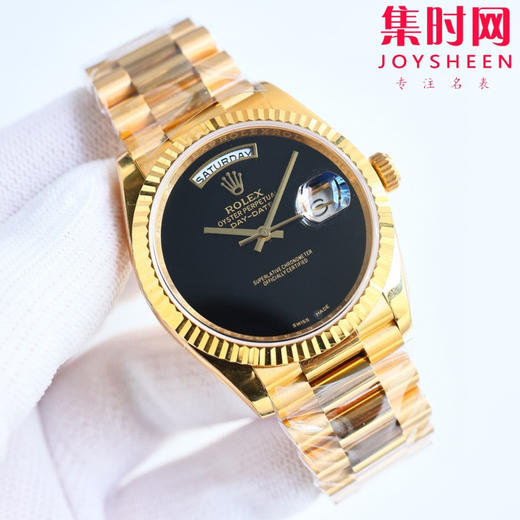 新款震撼发布 ROLEX 劳力士 星期日历型 日志36mm 宝石盘系列中性腕表，36男女皆可佩戴 无字天书 黑玛瑙 让你过目不忘！ 商品图2